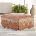 Indoor and Outdoor Tribal Cube Pouf - 20X20X8