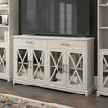 60W Farmhouse TV Stand for 75 Inch TV