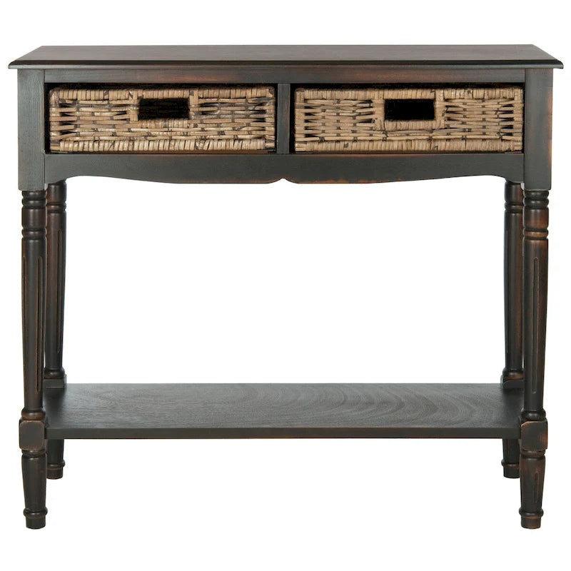 Brown Console - 35.8 x 13 x 31.9 - 36Wx13Dx32H