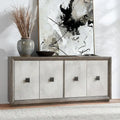 80 Distressed Gray Sideboard Buffet